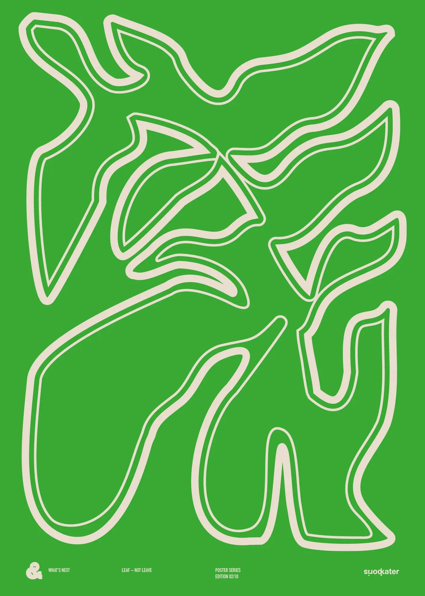 Leaf — Not Leave, Edition 02 in green and cream