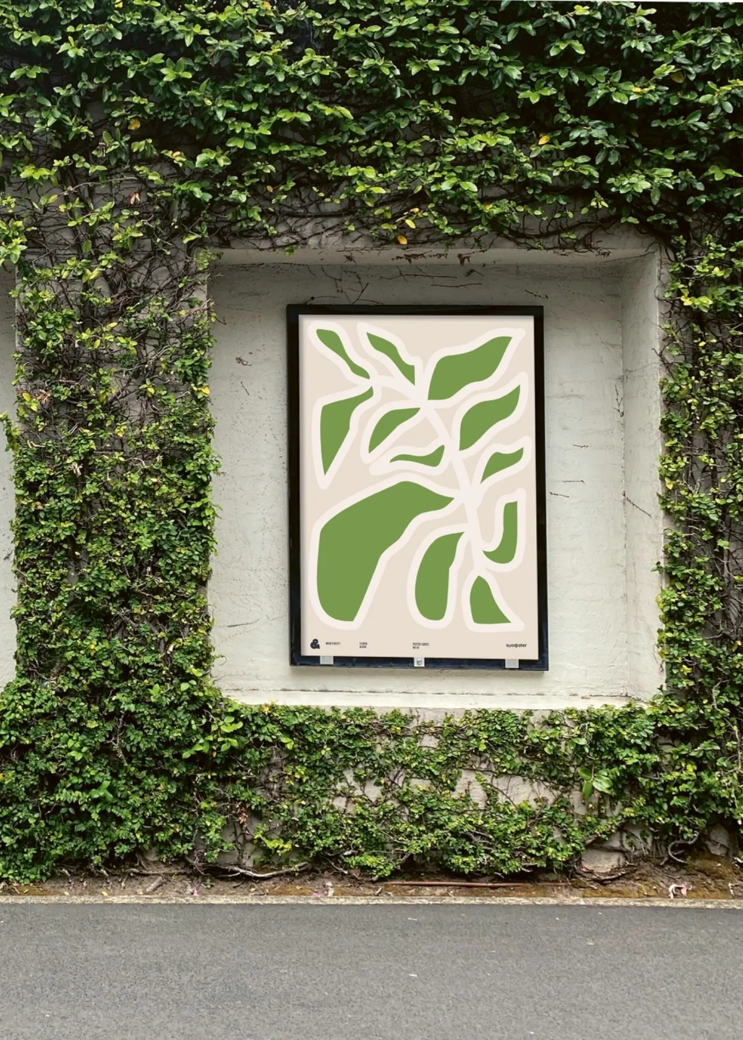 Leaf — Not Leave in a green architectural setting