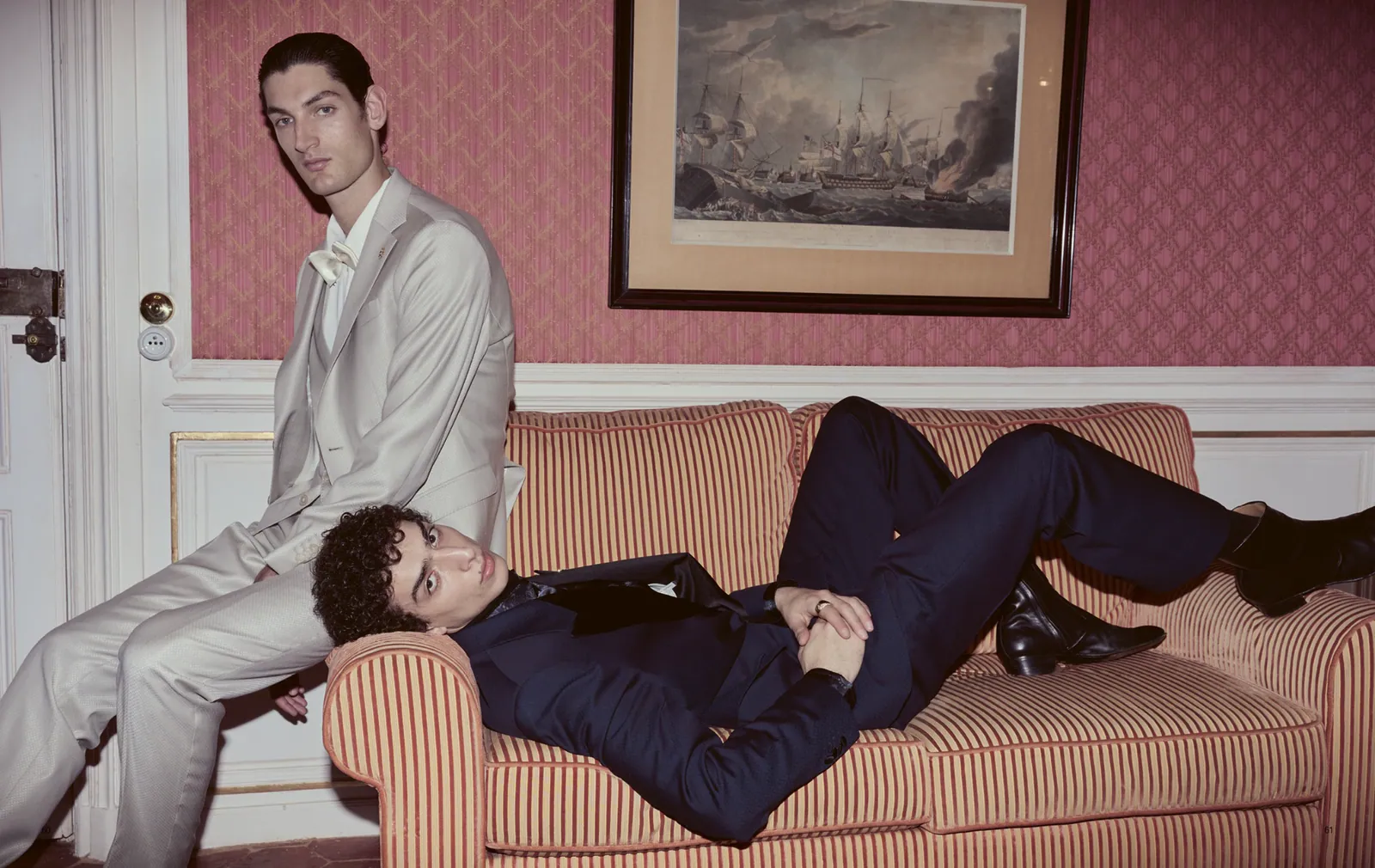 Baldessarini Château Provence tailoring portrait lookbook spread