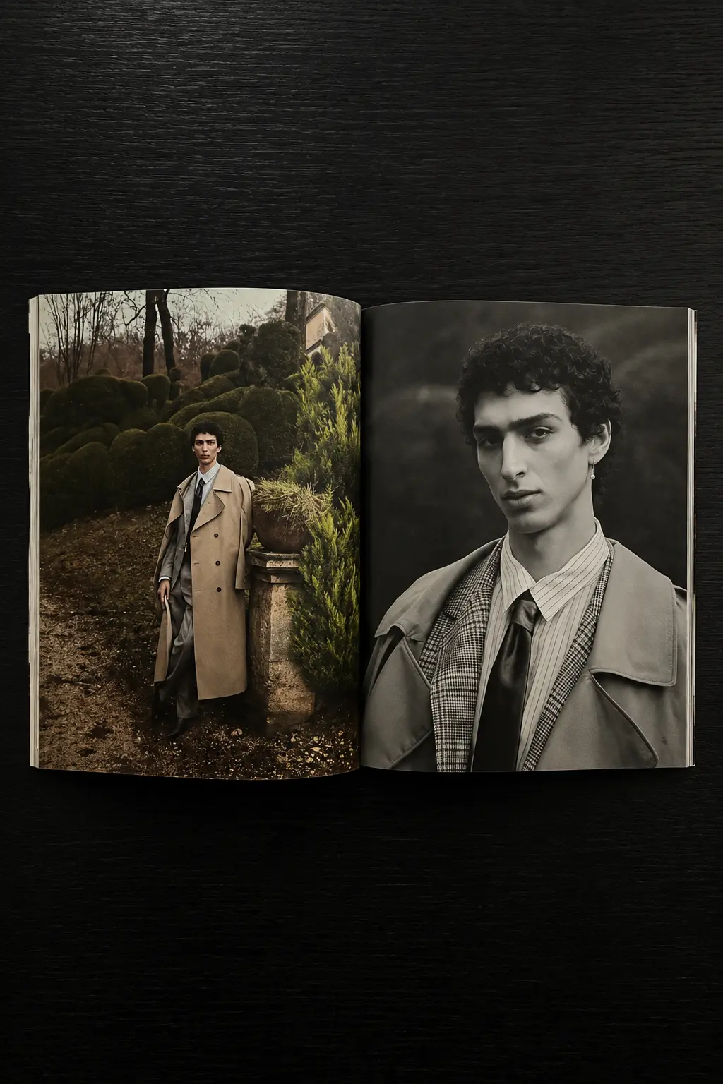 Baldessarini Château Provence lookbook campaign spread