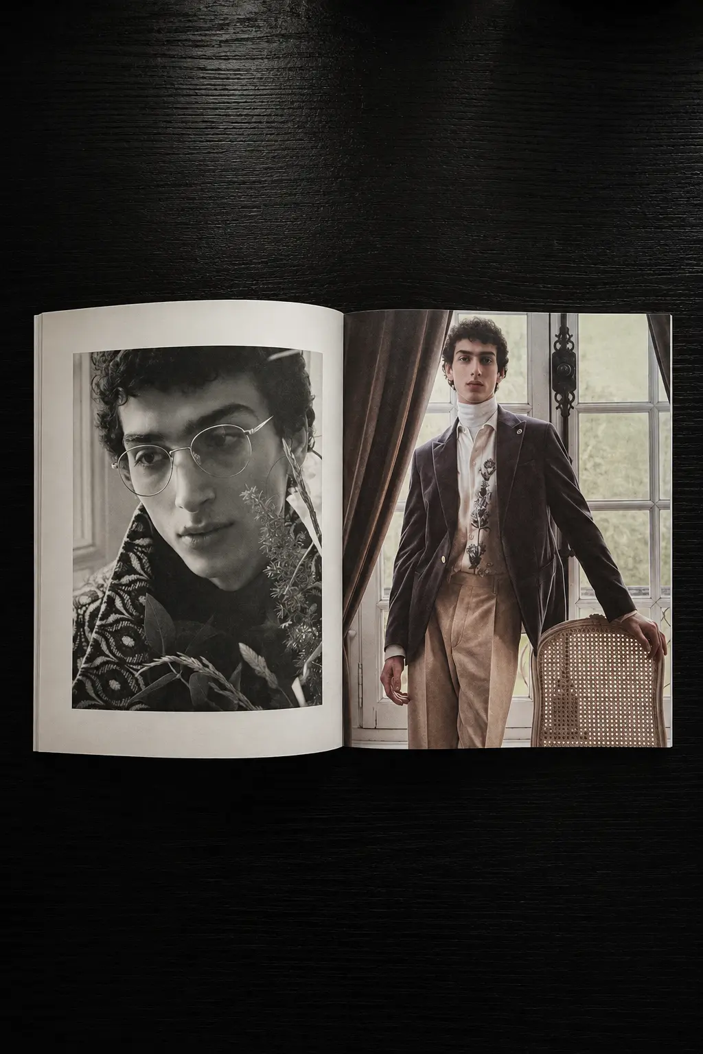 Baldessarini Château Provence portrait and fashion spread