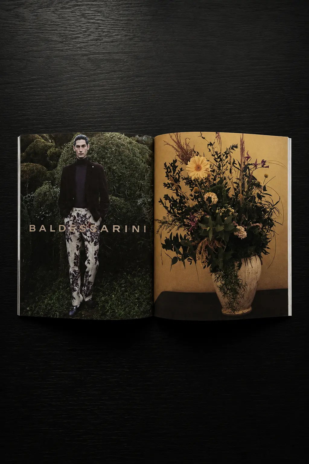 Baldessarini Château Provence fashion and floral spread