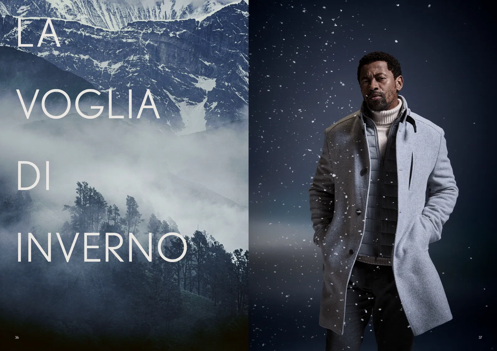 Benvenuto Fall Winter 2025 La Voglia Di Inverno campaign lookbook spread