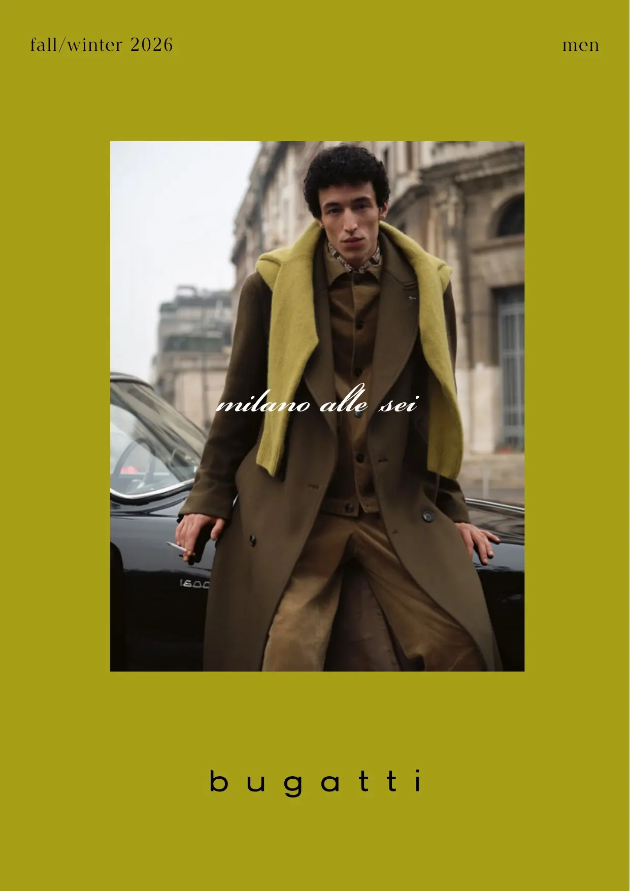 Bugatti Fall/Winter 2026 menswear lookbook cover