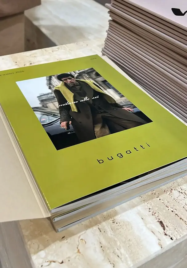 Bugatti menswear lookbooks in production