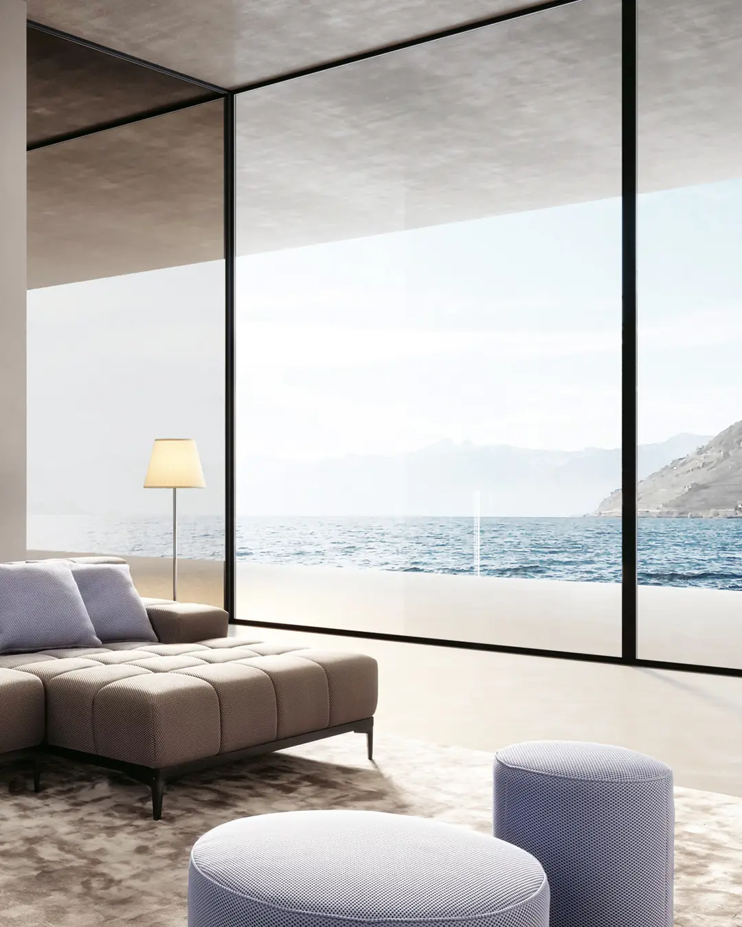 Designwerk interior overlooking the sea