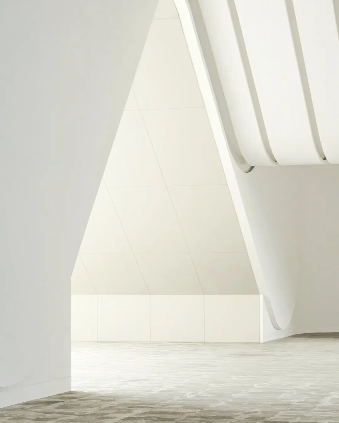 White sculptural architecture selected for the Designwerk editorial world