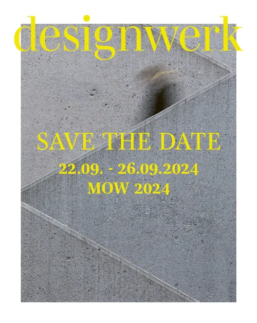 Animated Designwerk M.O.W. invitation with yellow logotype