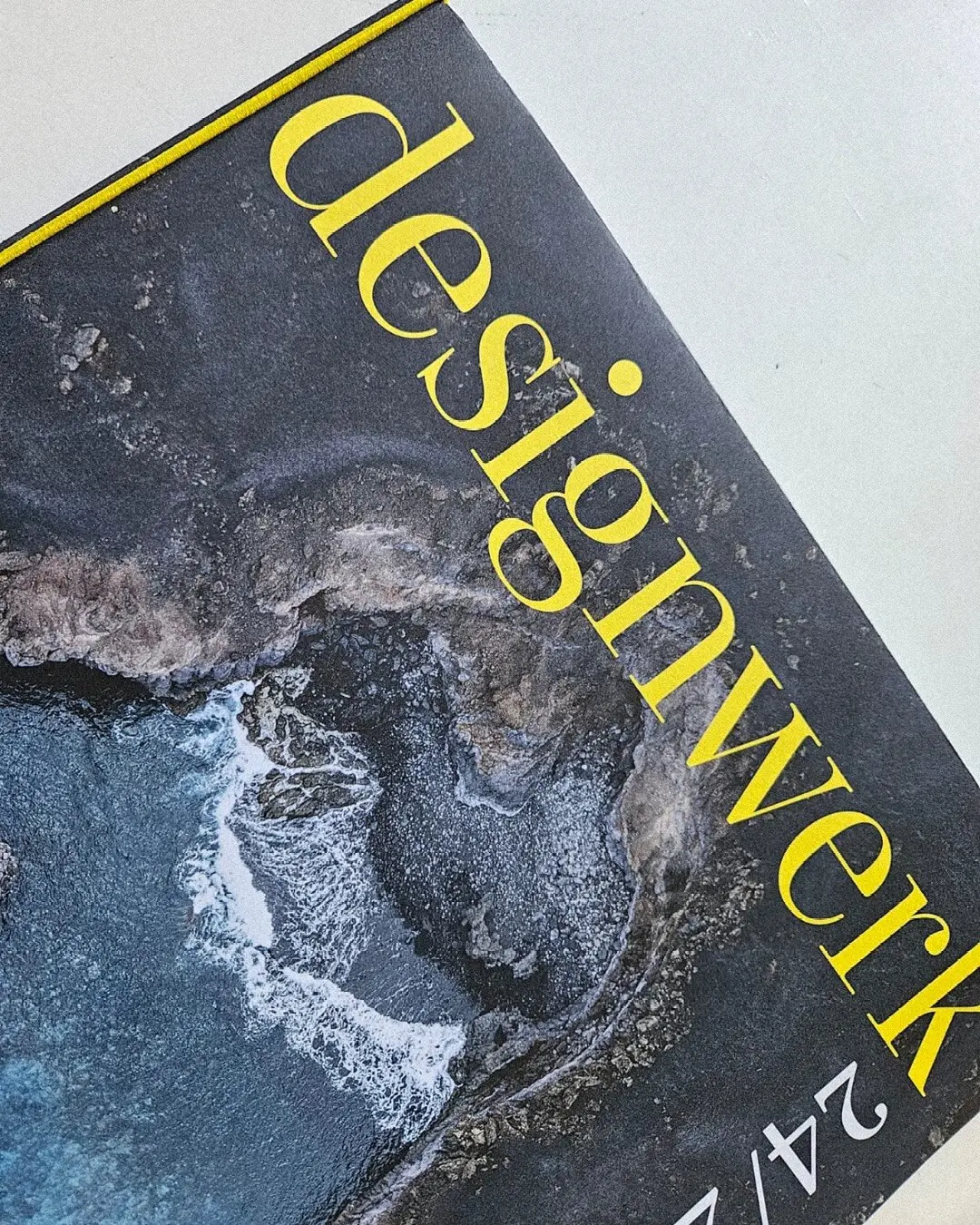 Detail of the printed Designwerk 2024/25 cover