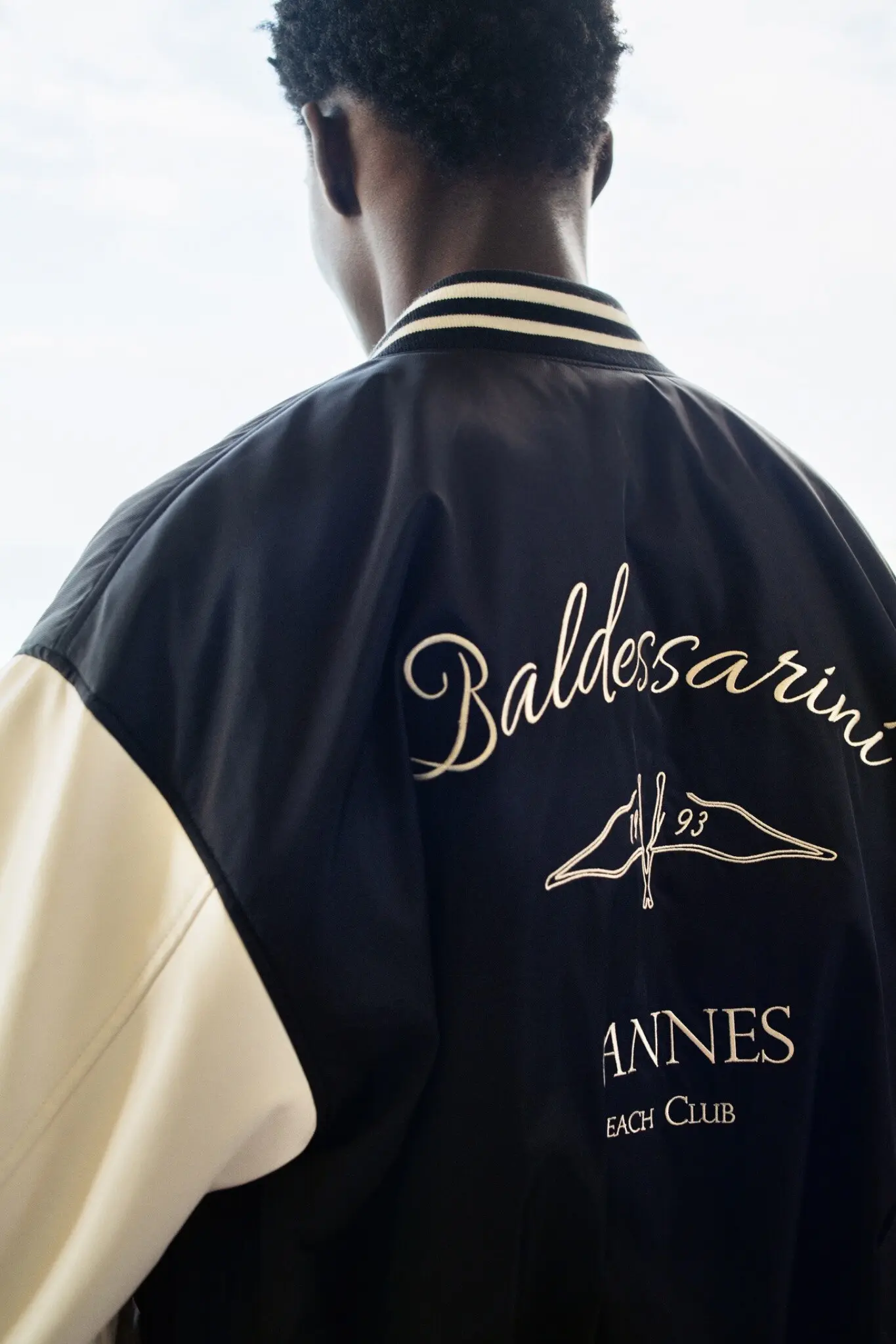 Baldessarini varsity jacket with embroidered back artwork