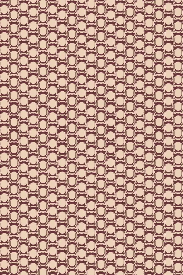 Bordeaux-cremefarbene Baldessarini Pattern-Studie