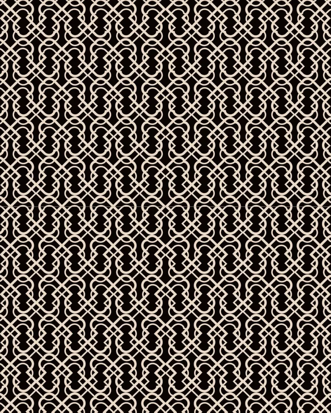 Schwarz-cremefarbene Baldessarini Pattern-Variante
