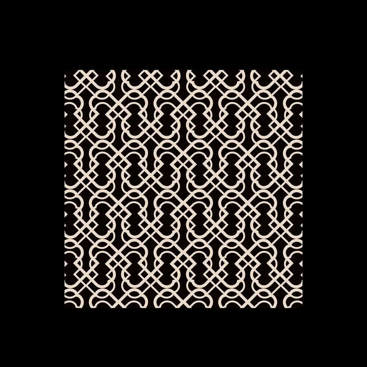 Schwarz-cremefarbenes Baldessarini Allover-Pattern