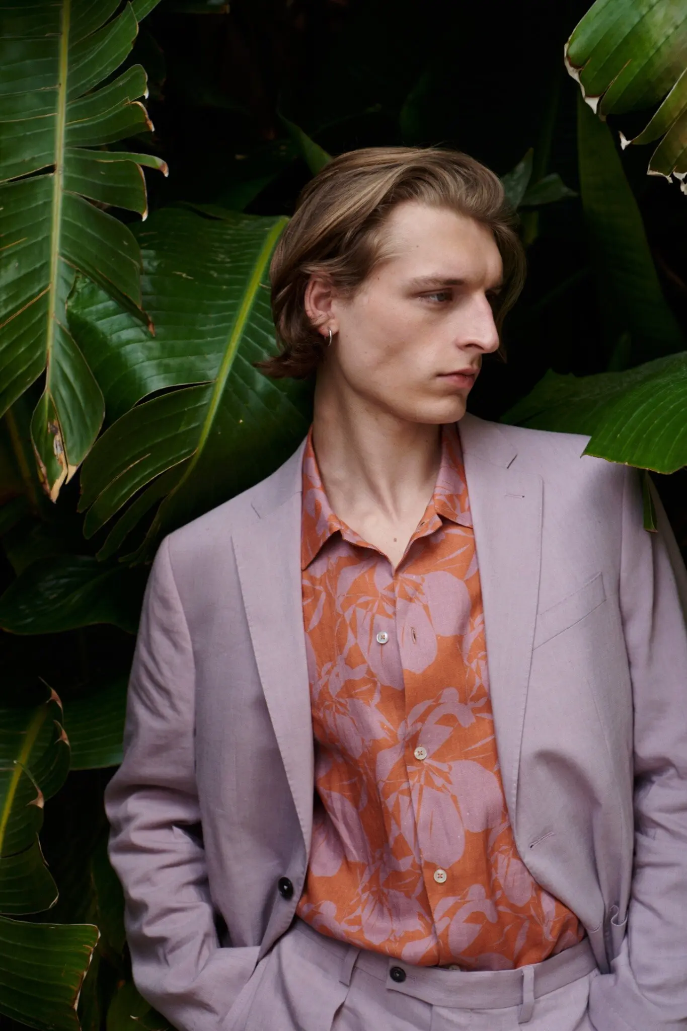 Baldessarini Look mit floral gemustertem Hemd