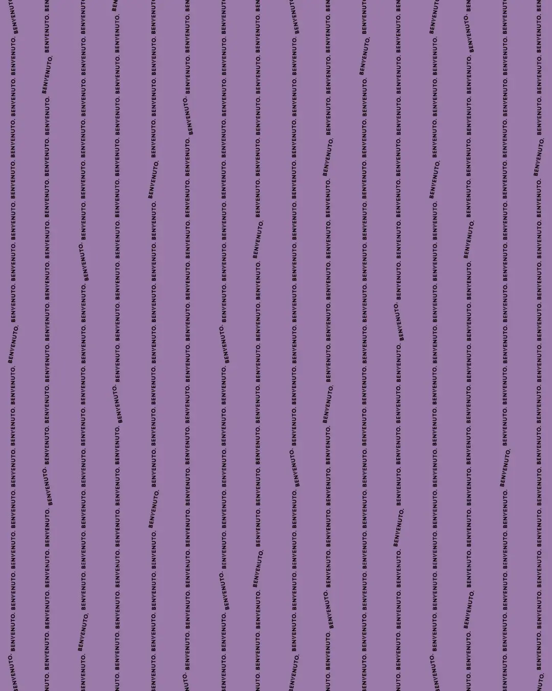 Lavendelfarbene Benvenuto Lining-Pattern-Studie