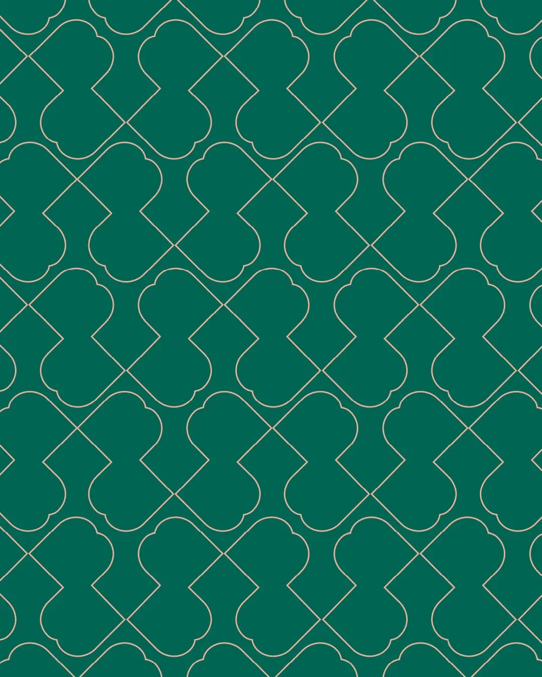 Dunkelgrün-goldene Pattern-Studie